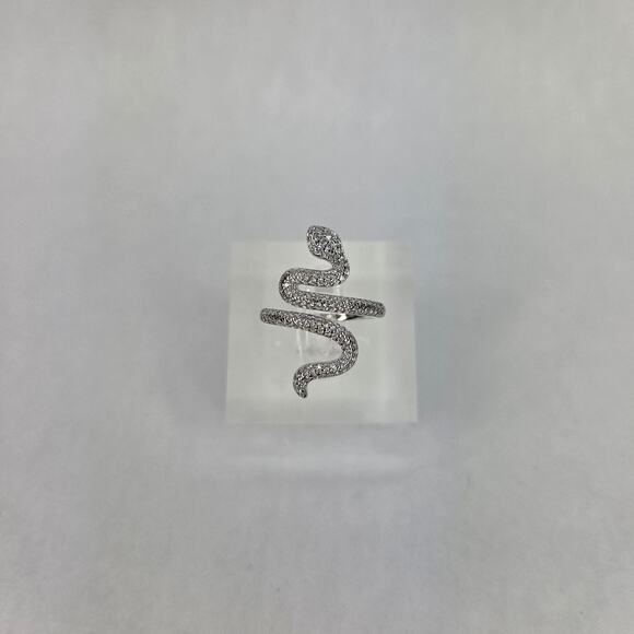 Giani Bernini Cubic Zirconia Snake Ring in Sterling Silver Size 7 - Picture 4 of 10